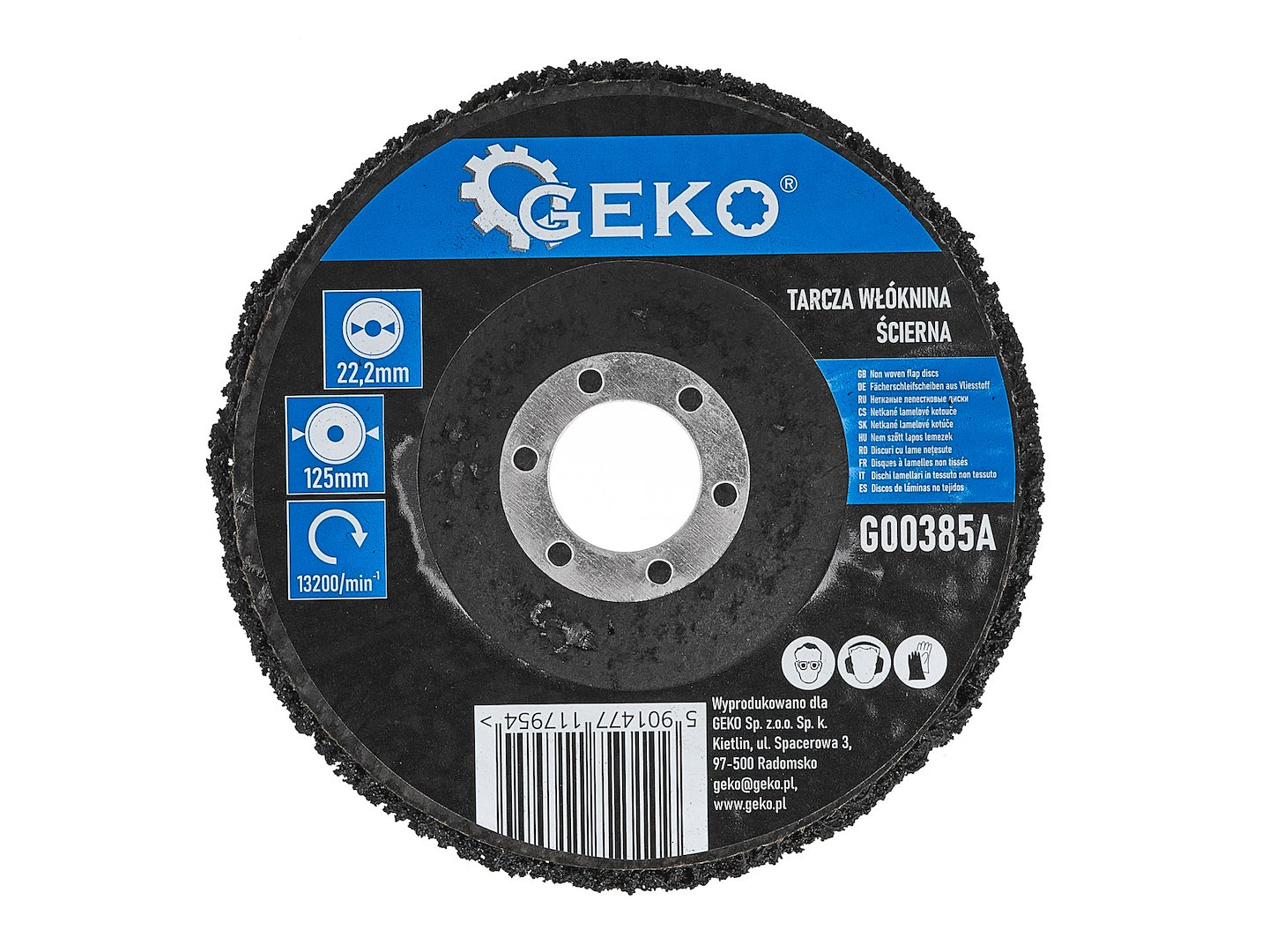 Abrasiivketas 125x22,2mm GEKO
