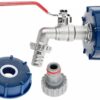 IBC adapter S60x6 + 1/2" kraan, 3/4" väliskeermega