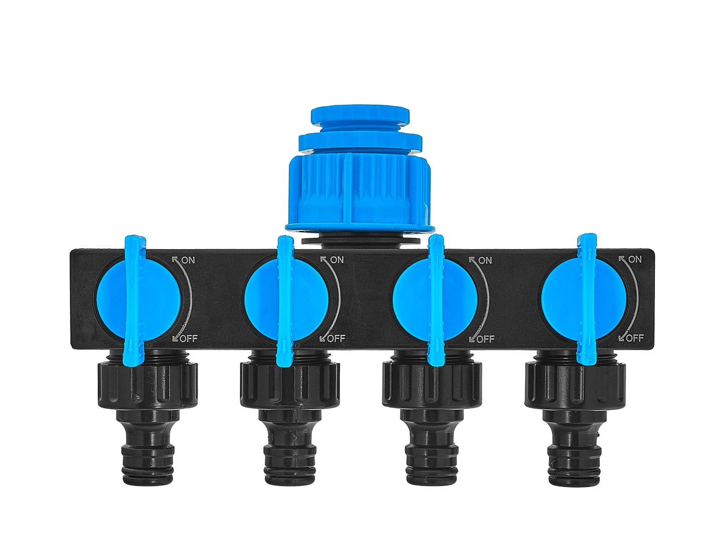 Veevooliku jaotur 4 väljundit 3/4"-1/2"