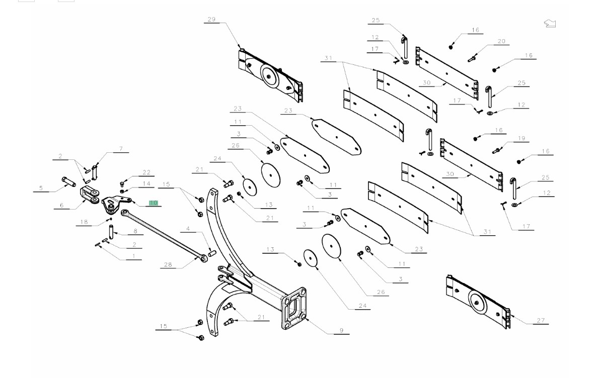 Vedrupaki kronstein KK084274R KVERNELAND