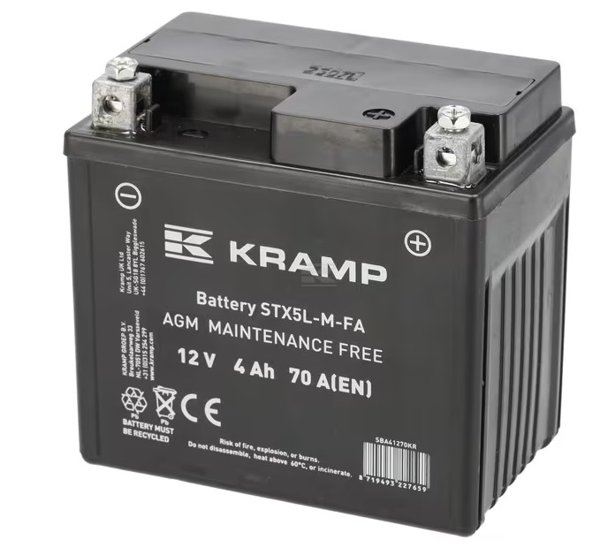 Aku 12V 4Ah 70A 114x71x107mm KRAMP