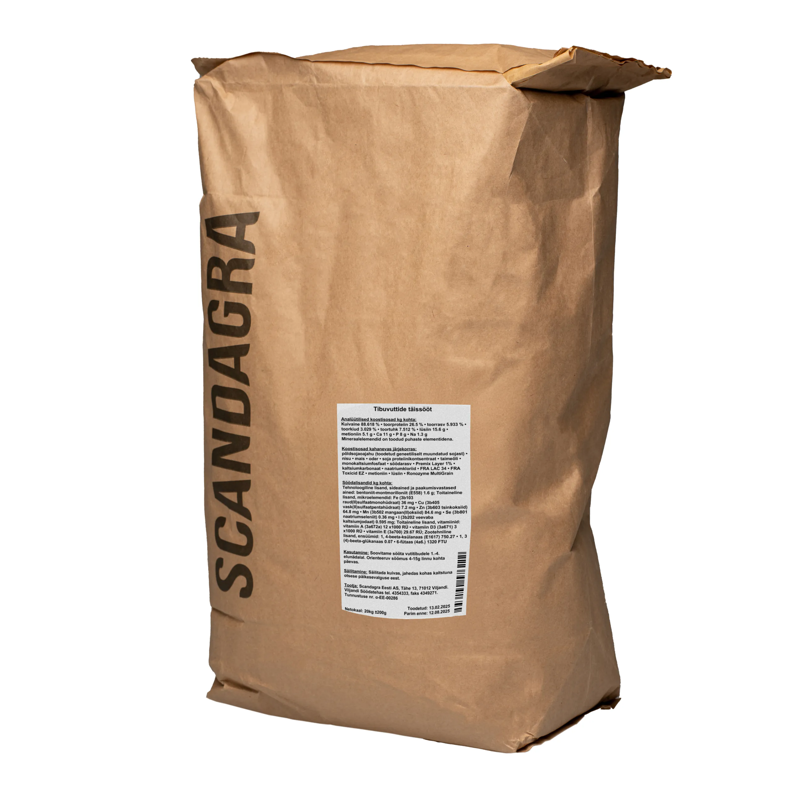 Tibuvuttide sööt 20kg