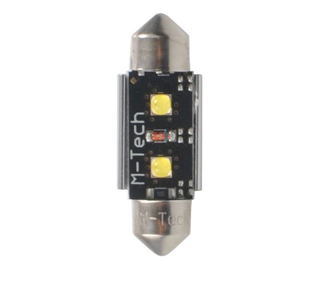 Pirn C5W LED 3,2W 41mm CanBus 2tk M-TECH - Sike Agri
